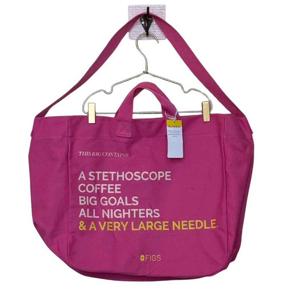 FIGs Hot Pink Large Tote